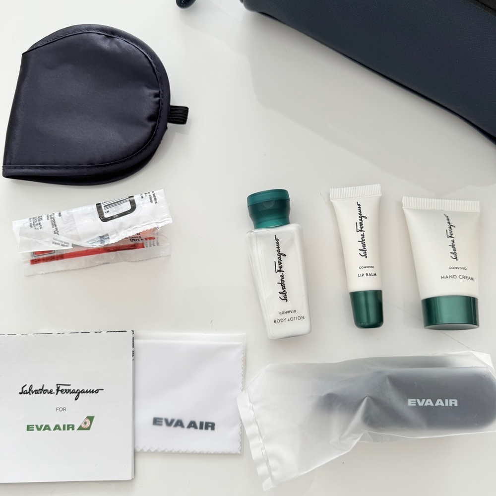 EVA Airlines Salvatore Ferragamo Amenity Kits Business Class Toiletry - Picture 3 of 4
